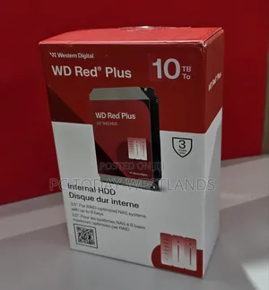 Wd Red Plus 10tb Nas Hard Drive 7200 Rpm, 6 Gb/S, Cmr, 512 Mb Cache