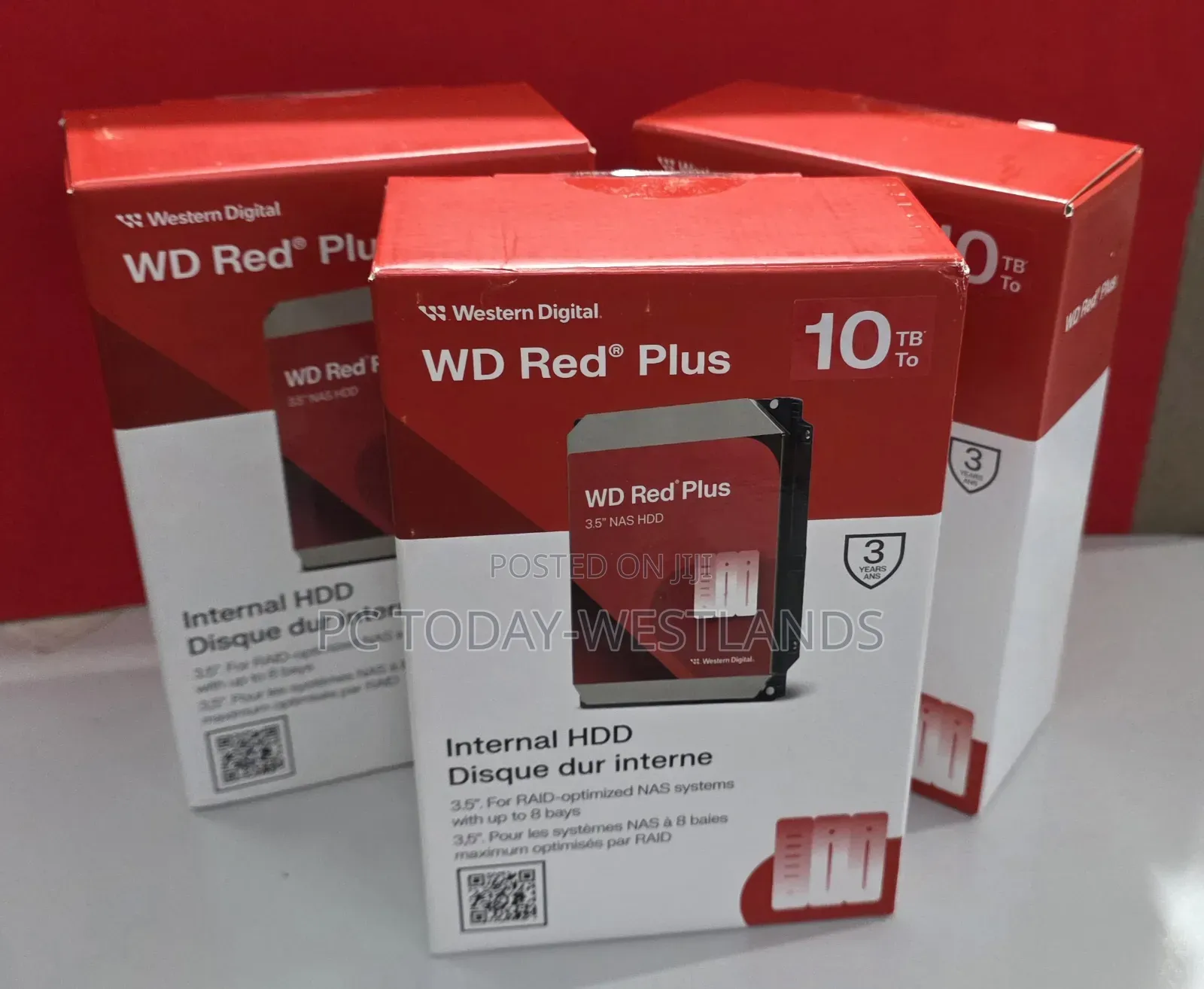 Wd Red Plus 10tb Nas Hard Drive 7200 Rpm, 6 Gb/S, Cmr, 512 Mb Cache