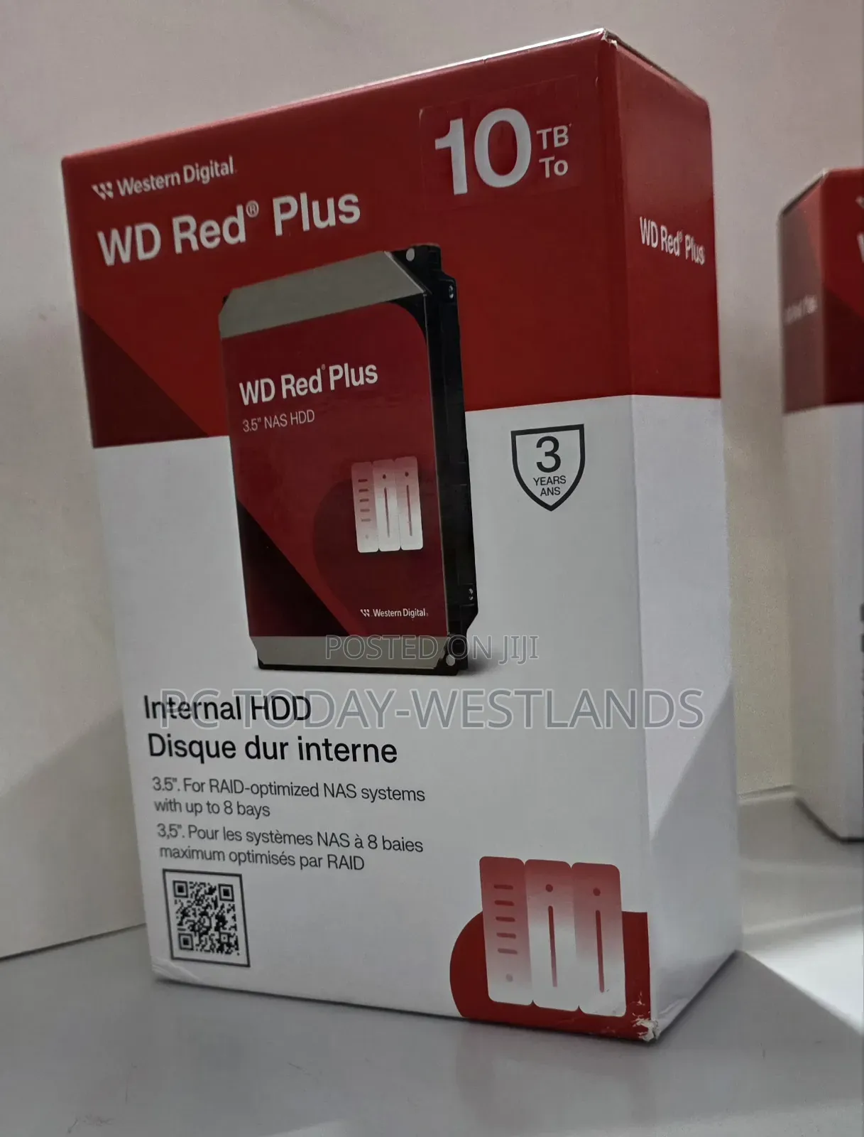 Wd Red Plus 10tb Nas Hard Drive 7200 Rpm, 6 Gb/S, Cmr, 512 Mb Cache