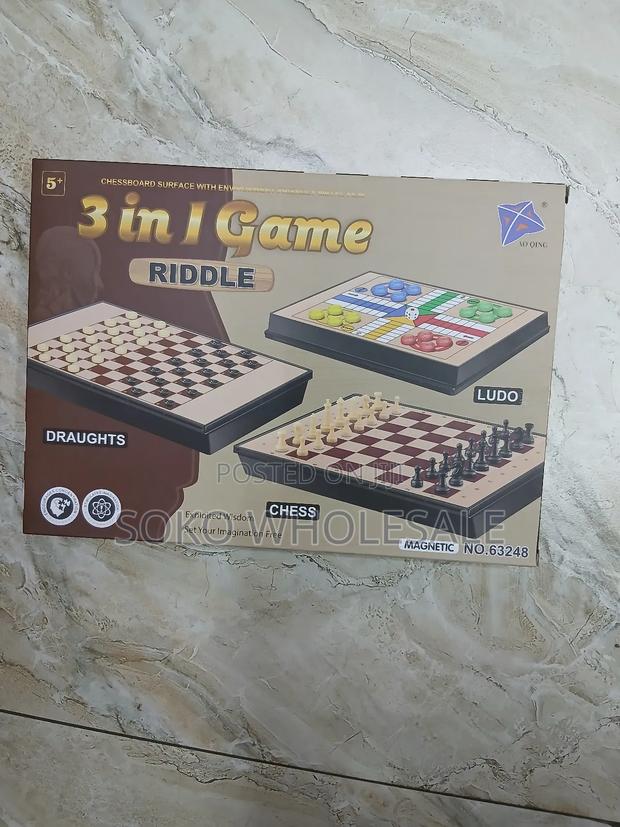 3 in 1 Board Game(Chess, Draught Ludo) - main view
