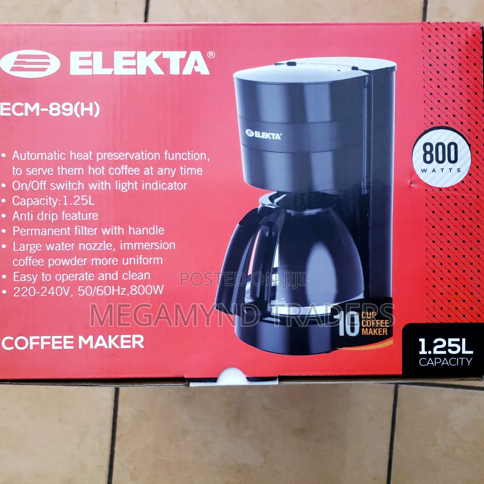 Electric Coffee Maker 1.2ltr / Elekta Coffee Maker