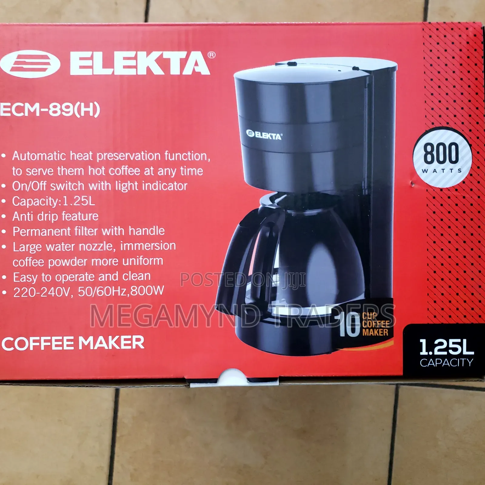 Electric Coffee Maker 1.2ltr / Elekta Coffee Maker