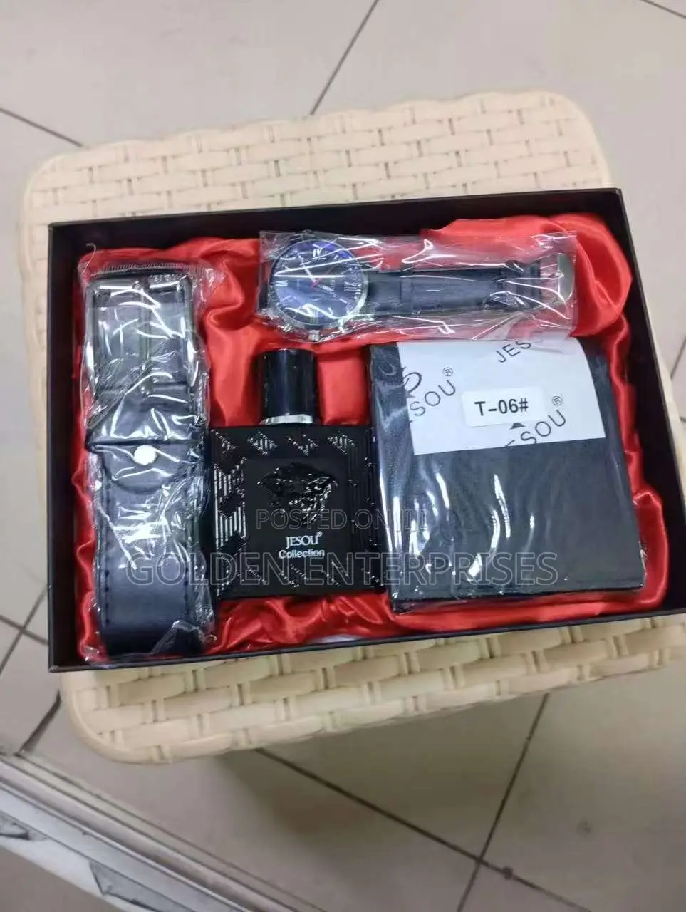4pcs Black Jesou Men's Gift Set Exquisite, Men’S Valentine Gift Set
