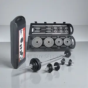 Cast Iron 50kg Adjustable Dumbbell Weight Set With Casing