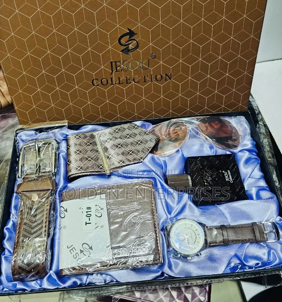Jesou Men's Gift Set Exquisite 6pcs Men’S Valentine Gift Set