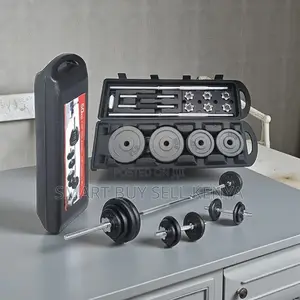 High Durability 50kg Adjustable Dumbbell Weight Set With Casing