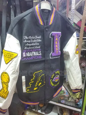 Quality Leather Unisex Designer Chicago Bull Laker College Jacket