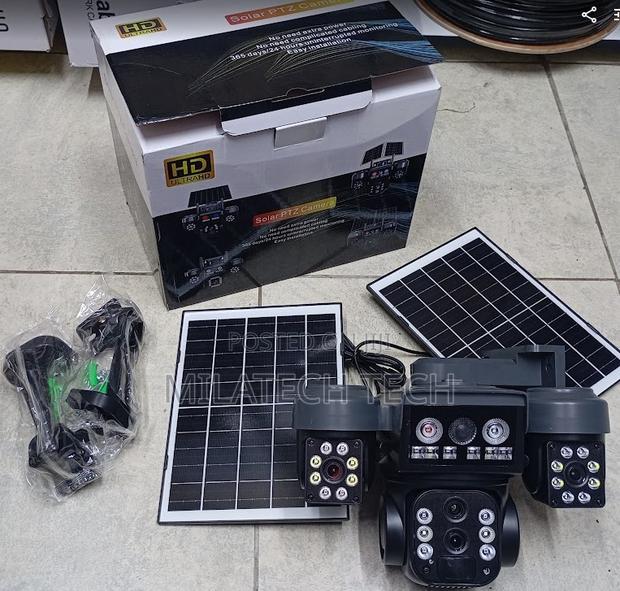 V380 Pro 12mp 4g PTZ Triple Lens Solar Camera All Weatherproof - main view