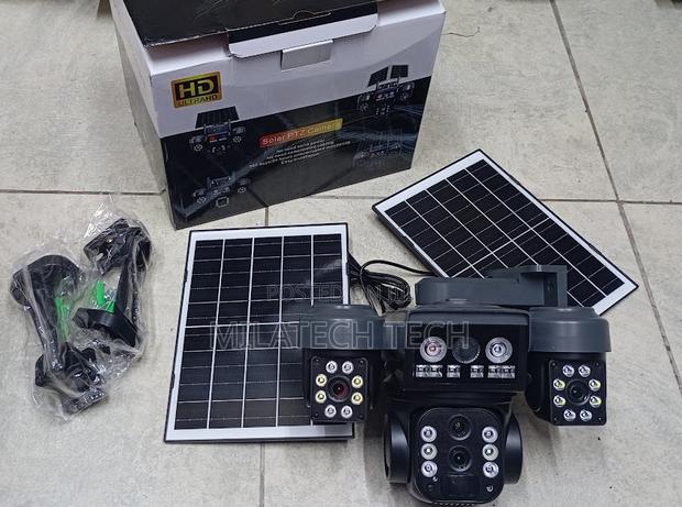 4g Solar Triple Lens PTZ Camera With Pir Detection - main view