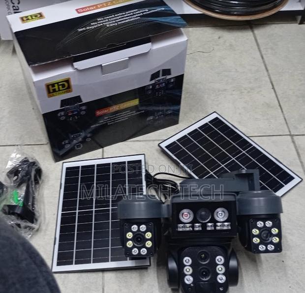 4g PTZ Triple Lens V380 Pro Solar Camera With Color Night View - main view