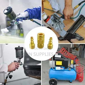 Air Fittings 1/4" Air Compressor Hose Pipe Couplers 5pcs Nozzles