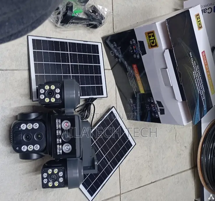 4g Triple Lens Solar PTZ Camera 4g Lte (Gl