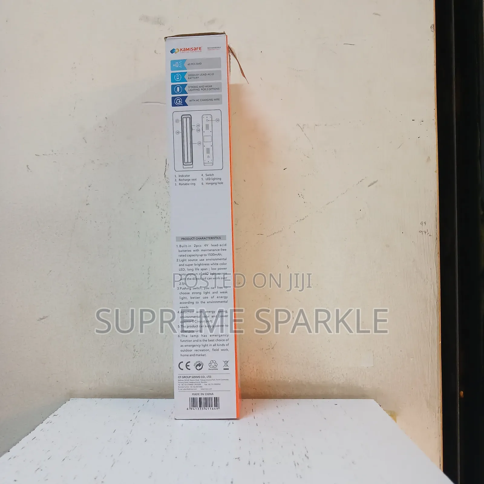 Kamisafe Km-7605d Rechargable Light