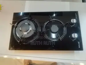 Bolesi Hob 2 Burners Inbuilt Gas Glass Tampared Hod