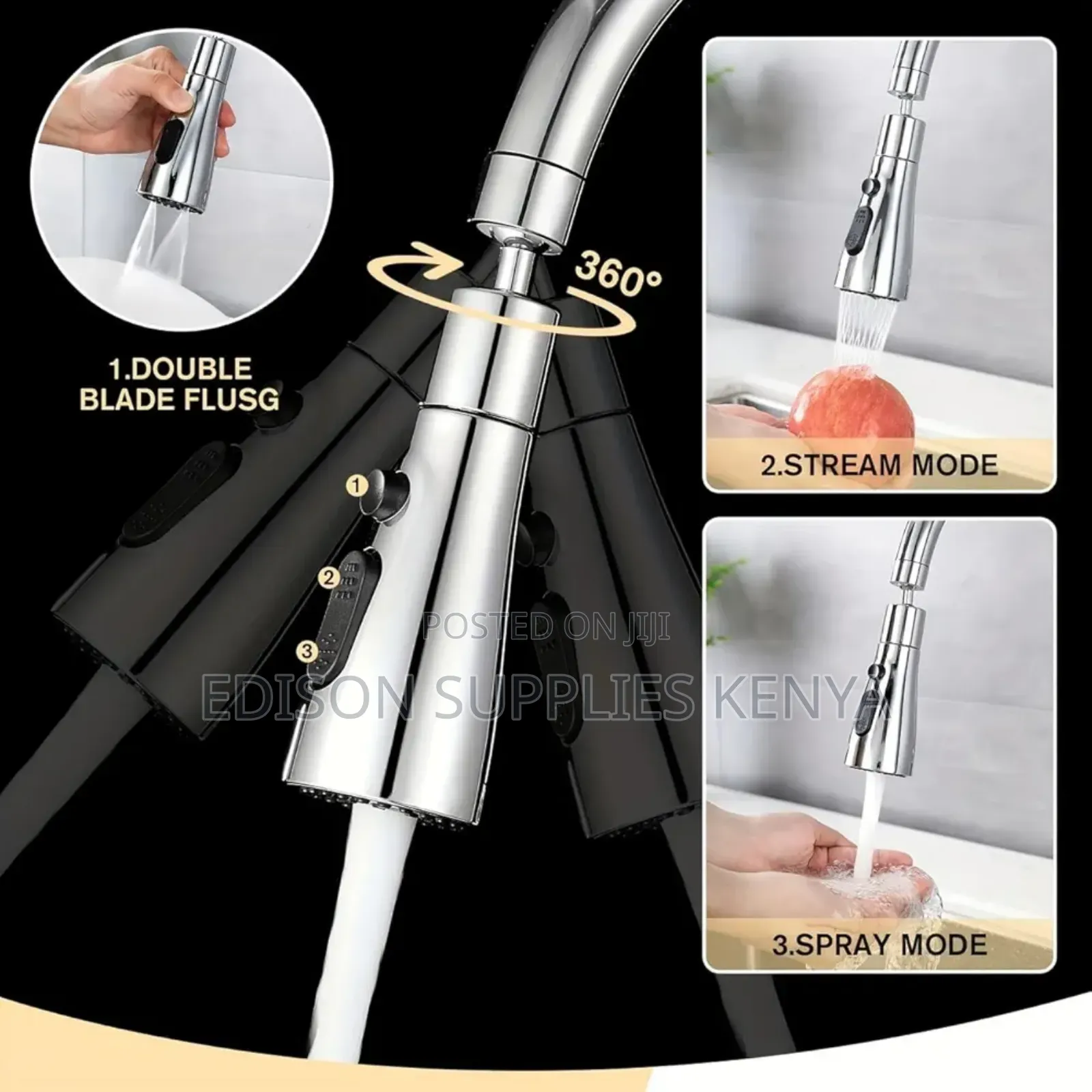 Faucet Extenders Universal Kitchen Sink Tap Extender Flexible Sprayer