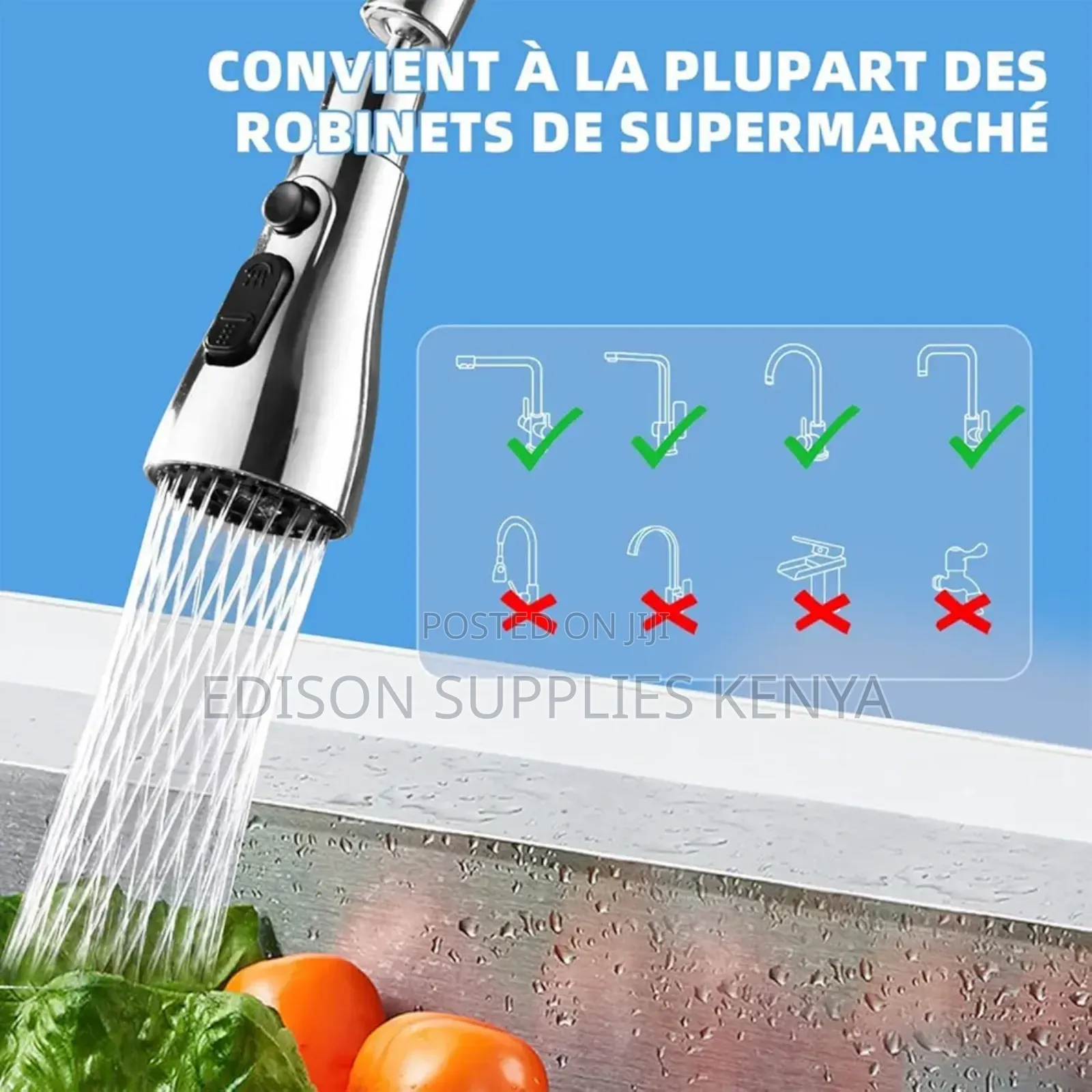 Faucet Extenders Universal Kitchen Sink Tap Extender Flexible Sprayer