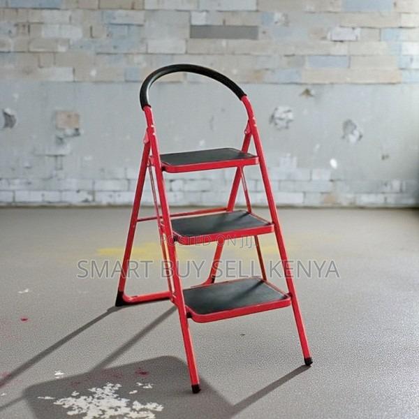Portable Aluminum Light Weight Non-Slip Household 3 Step Ladder