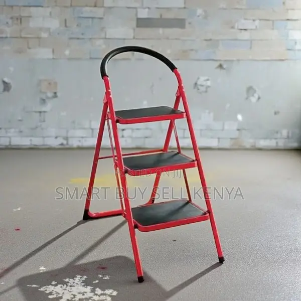 Portable Aluminum Light Weight Non-Slip Household 3 Step Ladder