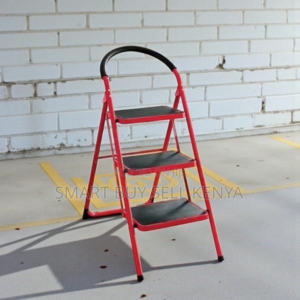 Foldable Aluminum Compact Design Home Use 3 Step Ladder Stepladder