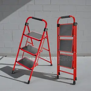 Heavy-Duty Aluminum Upto 150 KGS Support 3 Step Ladder Stepladder