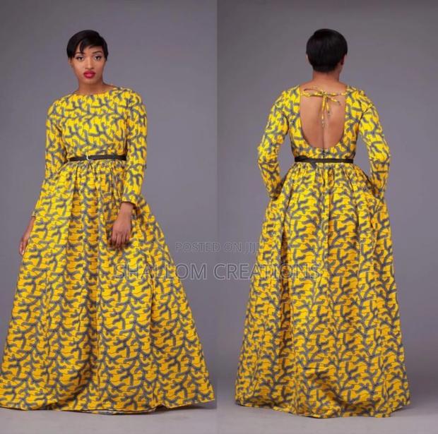 Tailor Made African Ankara Maxi Dresses - thumbnail 4