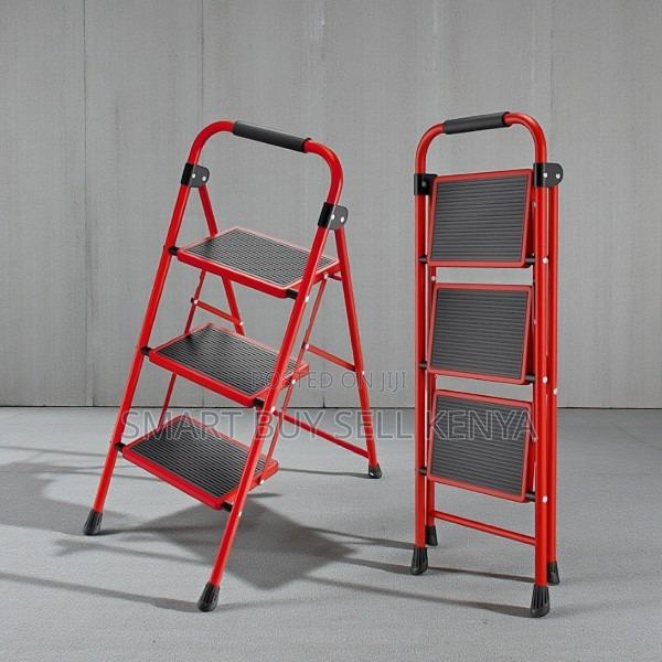 Foldable Portable Compact Design Home Use 3 Step Ladder Stepladder - main view