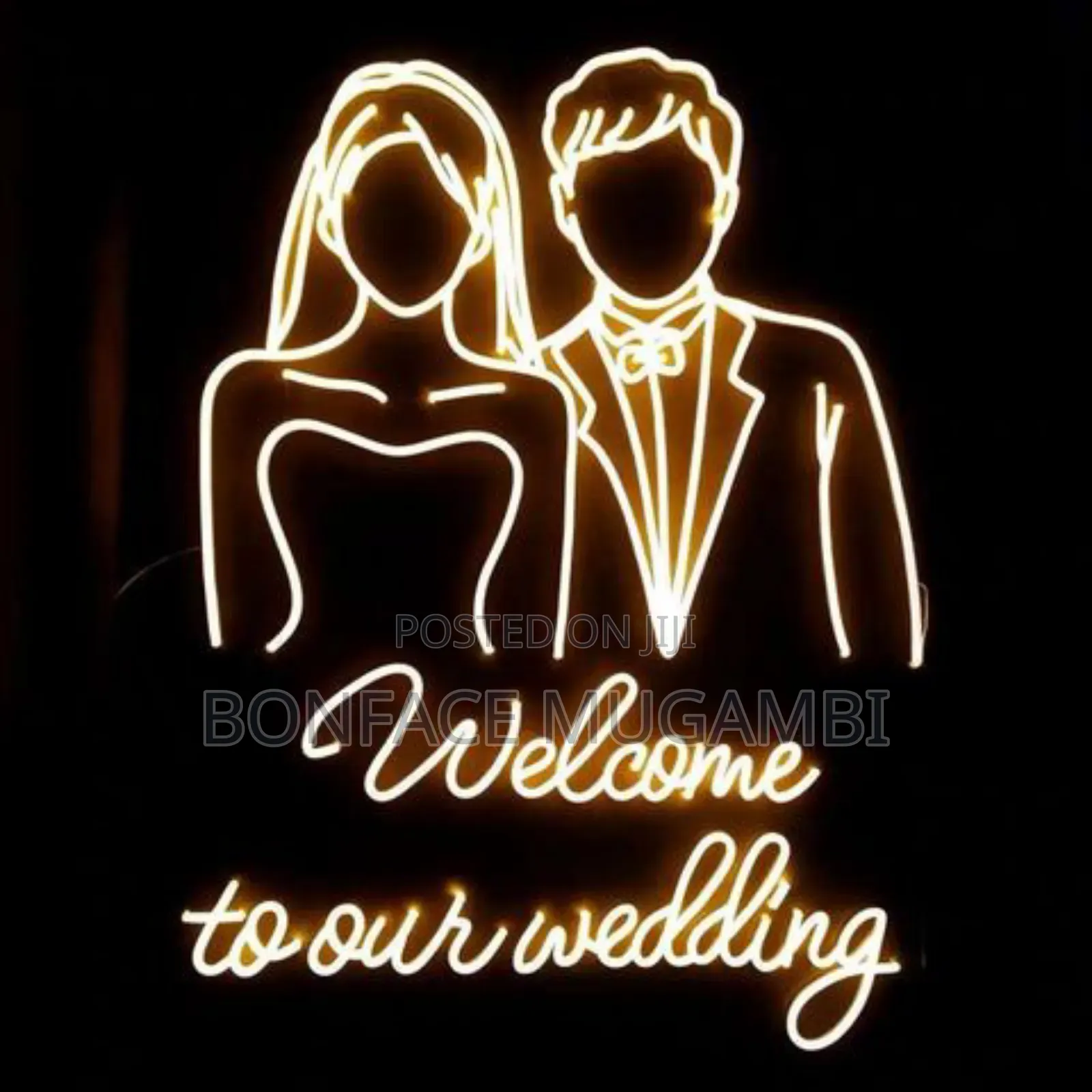 Wedding Decorations Signages and Lit Signs.