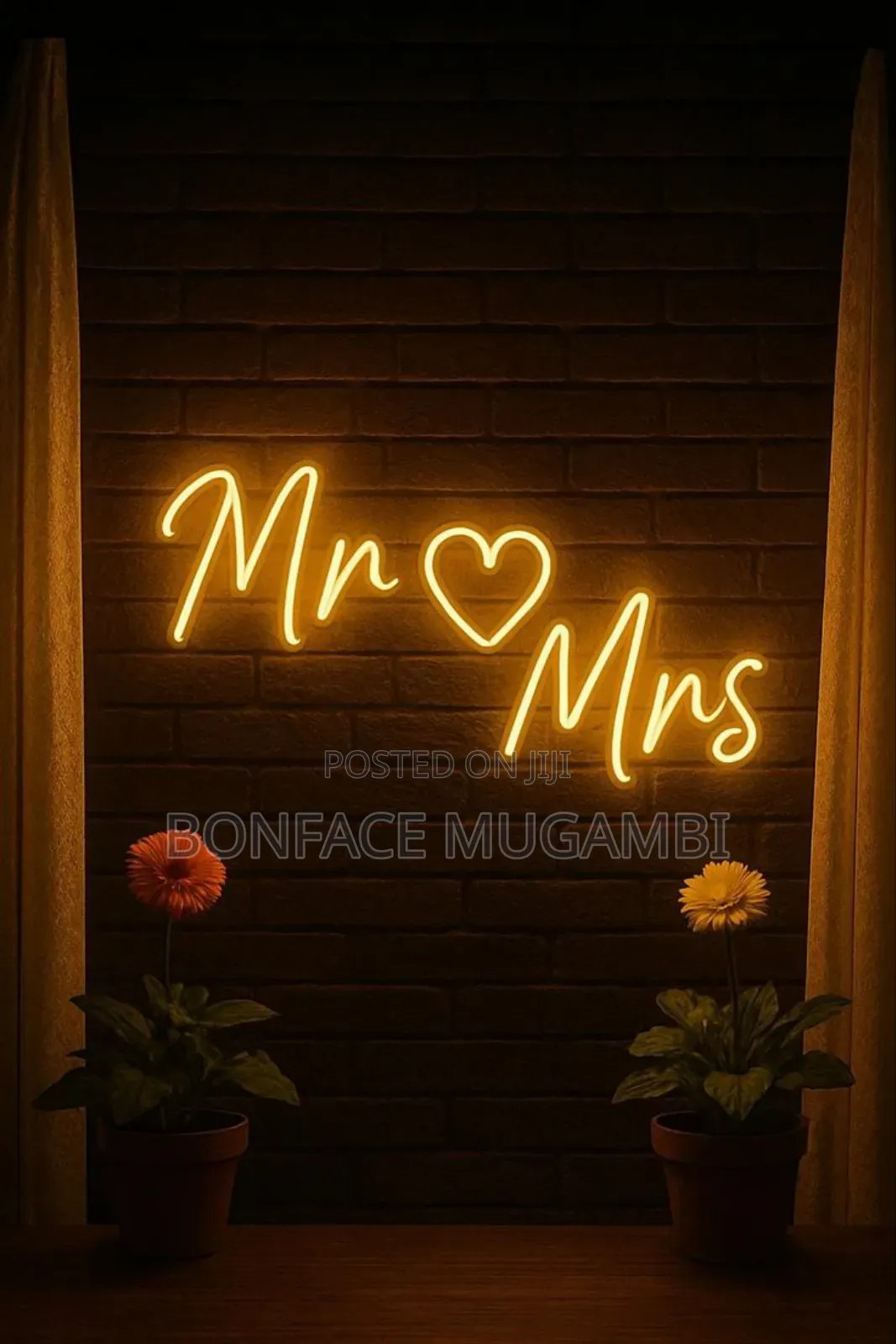 Wedding Decorations Signages and Lit Signs.