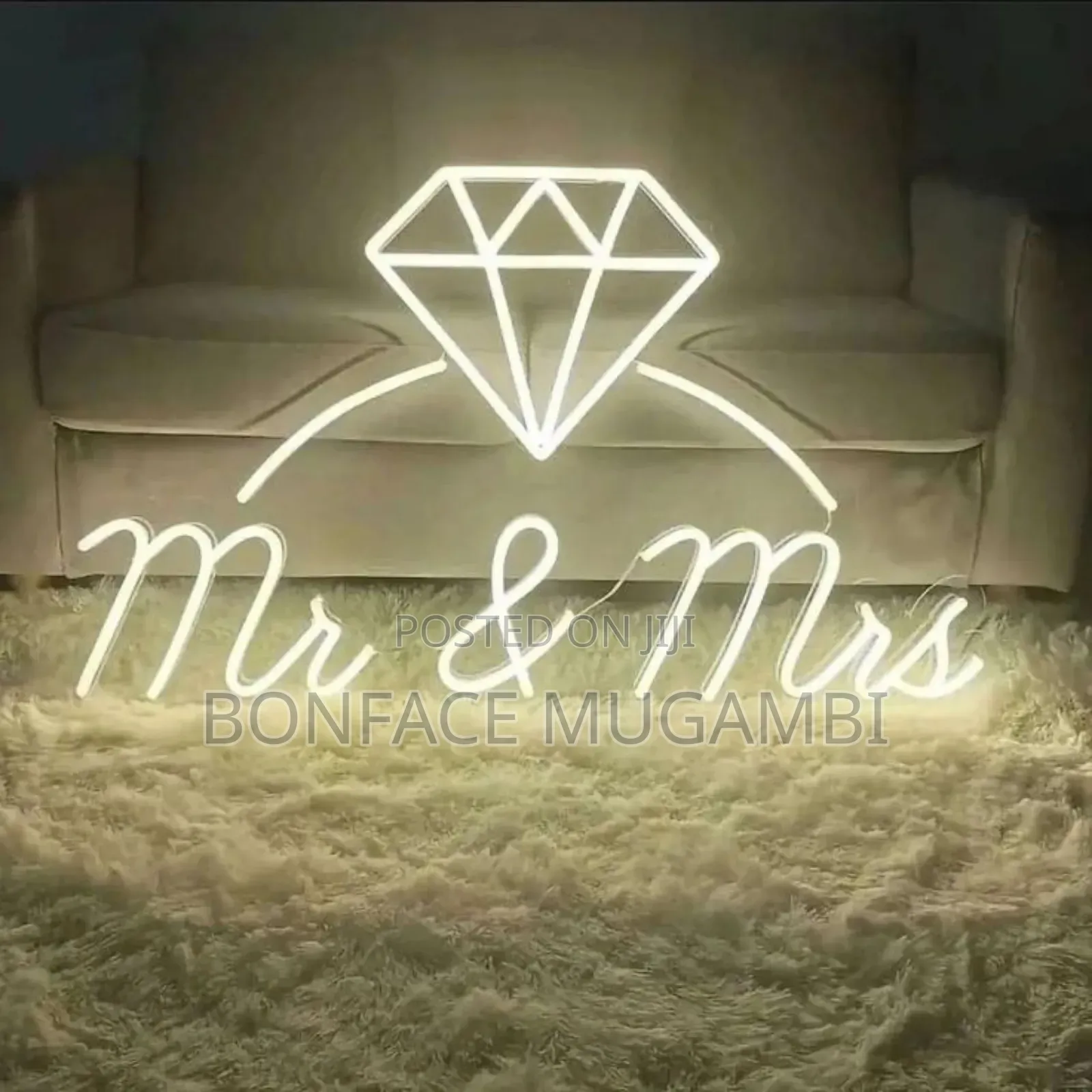 Wedding Decorations Signages and Lit Signs.