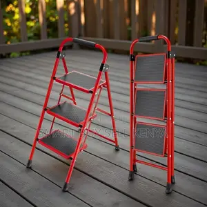 Portable Folding Aluminum Domestic Use 3 Step Ladder Stepladder