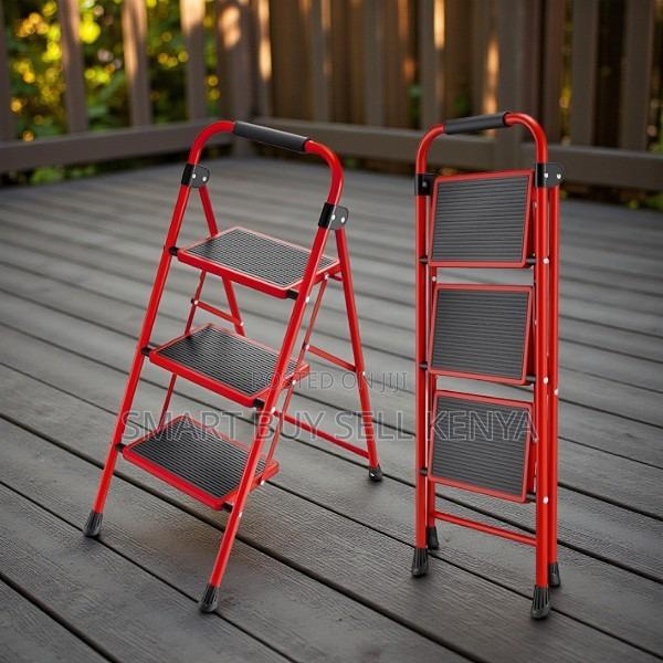 Portable Folding Aluminum Domestic Use 3 Step Ladder Stepladder