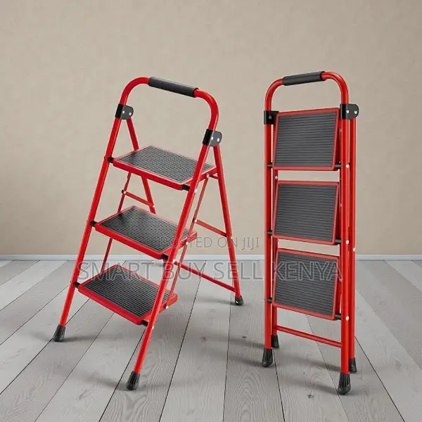 Heavy-Duty Aluminum Workshop and Home 3 Step Ladder Stepladder