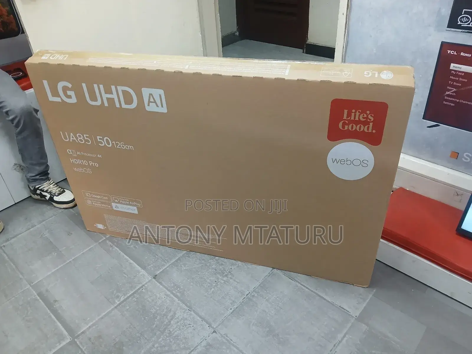 50 Inch Lg Uhd Ai Ua85 Smart Tv Ai Magic Remote Hdr10 Webos25 2025