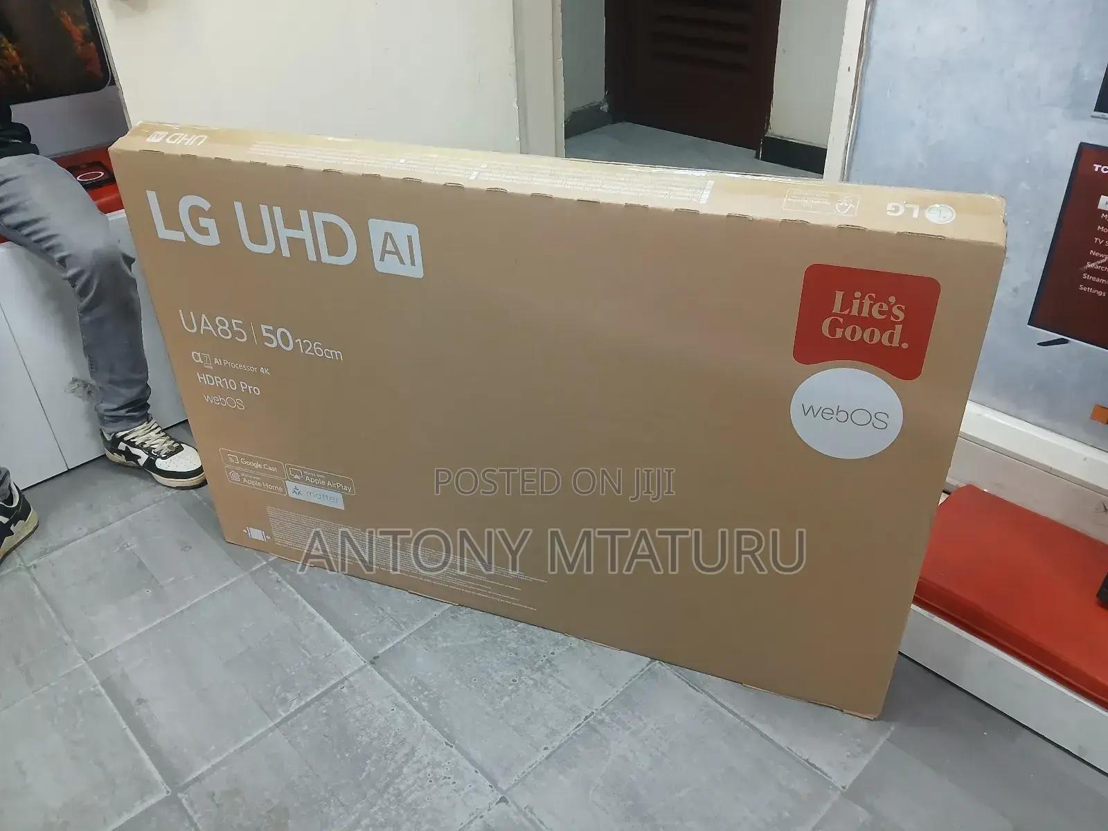 50 Inch Lg Uhd Ai Ua85 Smart Tv Ai Magic Remote Hdr10 Webos25 2025