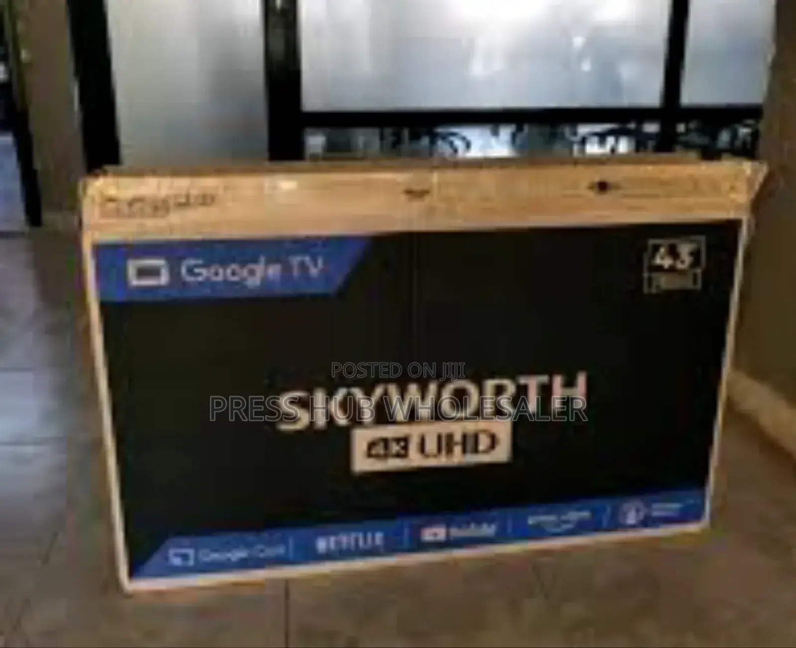 A Skyworth 43" Full Hd Google Tv, Model 43e3500g.