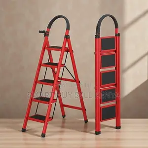 Heavy Duty Aluminum Upto 150 KGS Support 5 Step Ladder Stepladder