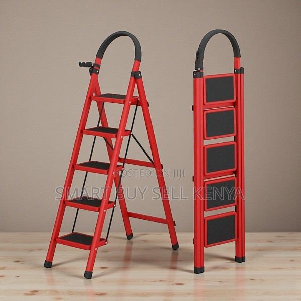 Light Weight Portable Compact Design Home Use 5 Step Ladder Stepladder - main view