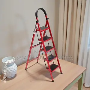 Aluminum Foldable Space Efficient Household 5 Step Ladder Stepladder