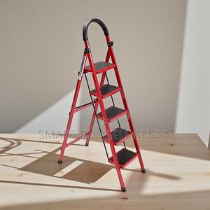 Portable Folding Easy to Carry Handle 5 Step Ladder Stepladder - thumbnail 2