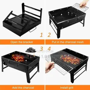 Foldable Portable Barbecue Charcoal Grill