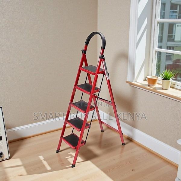 Stylish Modern Appearance Household 5 Step Ladder Stepladder - main view