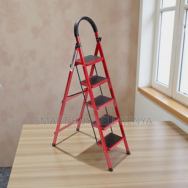 Safe and Sturdy Structure Home Use 5 Step Ladder Stepladder - main view