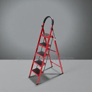Light Weight Aluminum Easy Storage 5 Step Ladder Stepladder - thumbnail 2