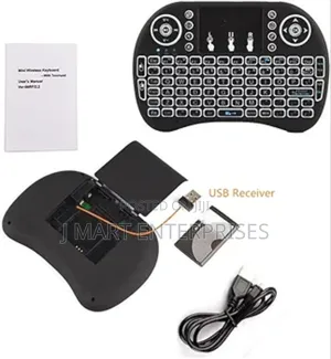 Backlit Mini Wireless Keyboard Air Mouse Portable for Smart Tv,Pc,