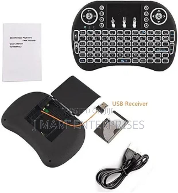 Backlit Mini Wireless Keyboard Air Mouse Portable for Smart Tv,Pc, - thumbnail 4