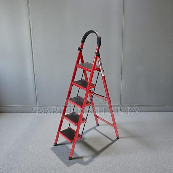Multi Use Household Kitchen Office 5 Step Ladder Stepladder - main view