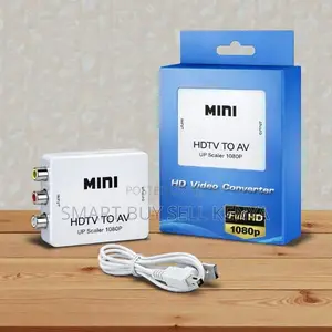 1080p Full Hd Mini HDTV to Av Converter Hdmi to Rca With Up Scaler