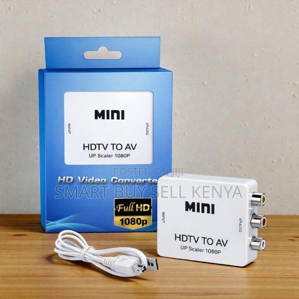 Compact Design Mini HDTV to Av Hdmi to Rca Converter 1080p Up Scaler