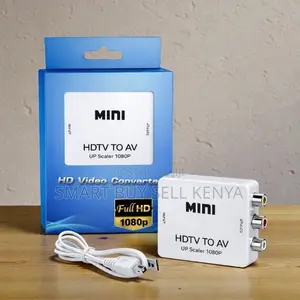 Enhanced Video Quality Mini Hdmi to Av Rca Converter With 1080p Output