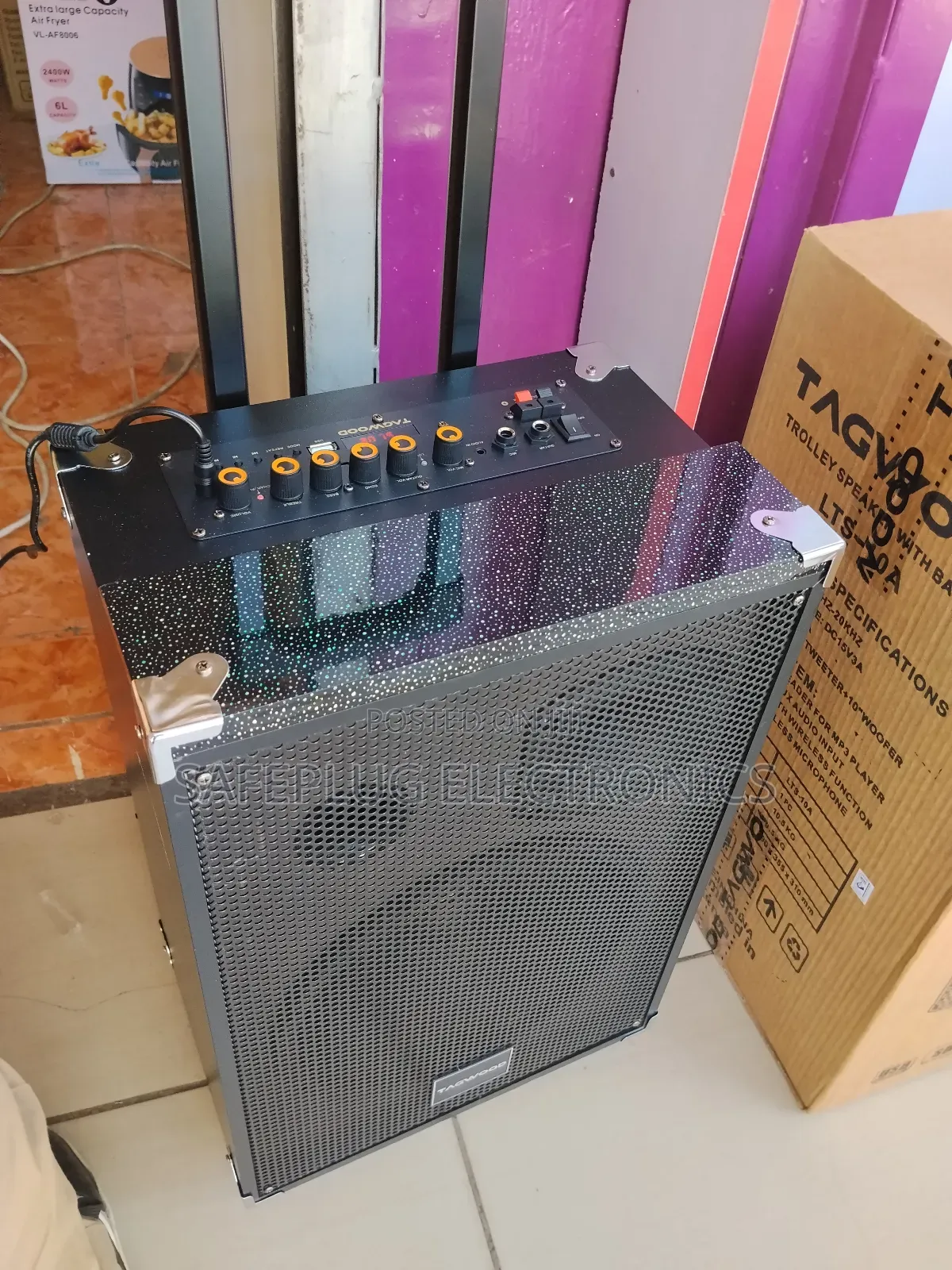 Tagwood 10" Wireless Trolley Speaker - 2600w Peak Power, Loud